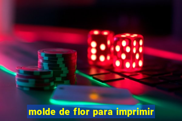 molde de flor para imprimir